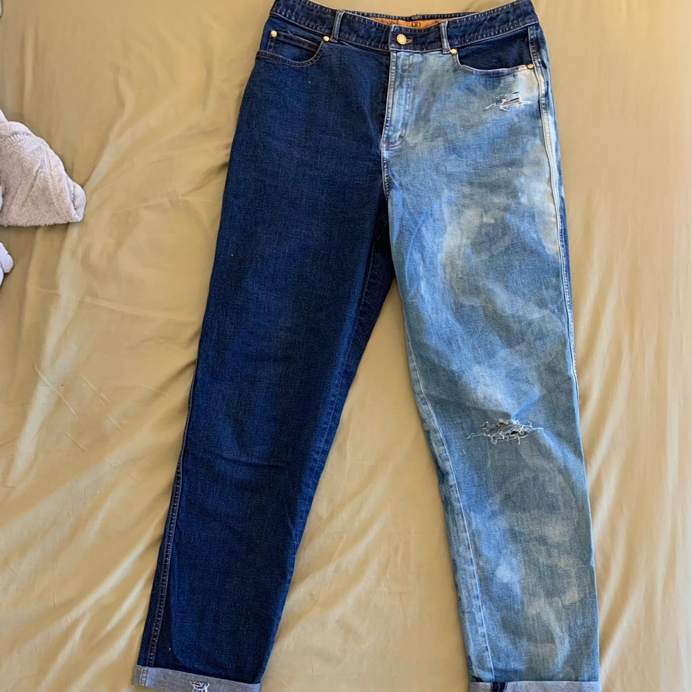 Bleached and Distressed Dana Buckman jeans